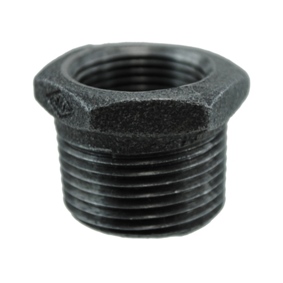 1-1/2" X 1-1/4" Black Pipe Bushing