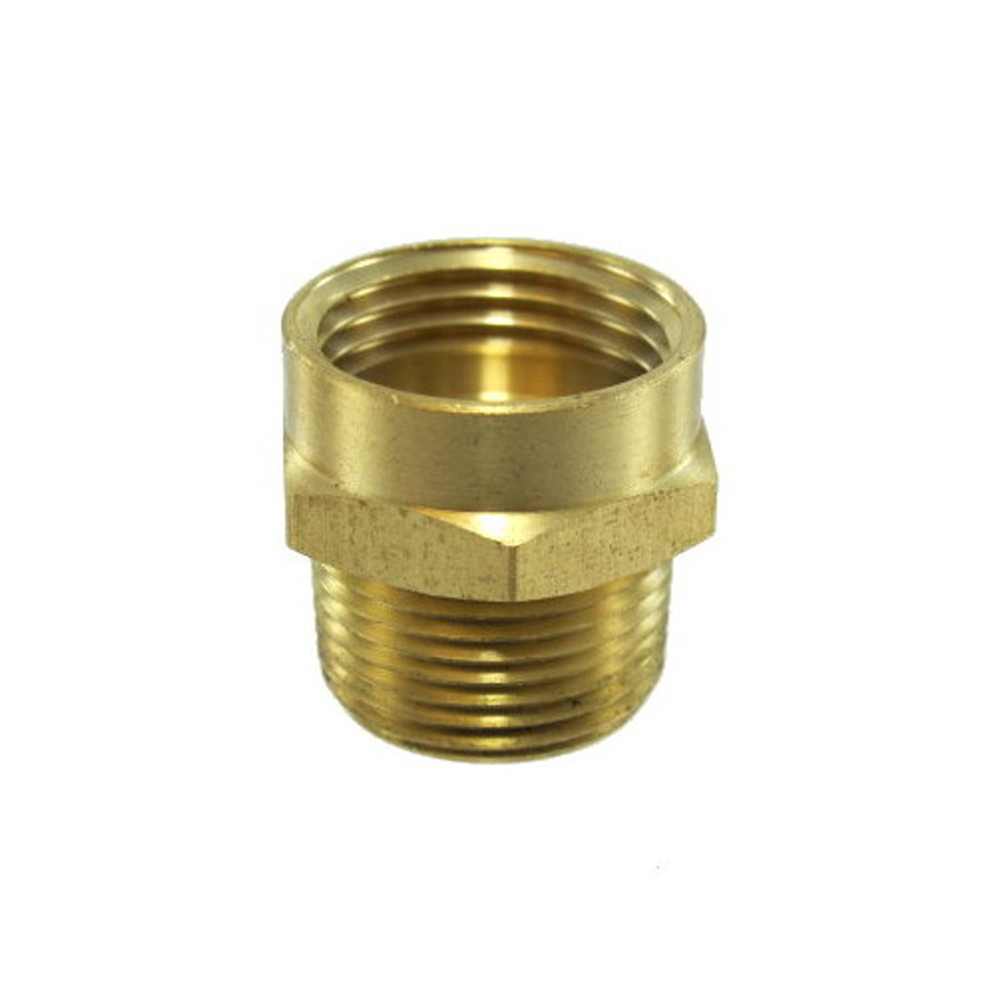 3/4" Female Hose X 3/4" Male Pipe Brass Fitting