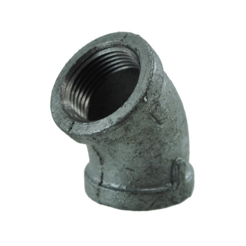 3/4" Galvanized Pipe 45 deg. Elbow