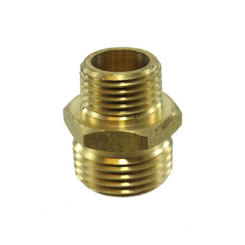 3/4" Male Hose X 1/2" Male Pipe Brass Fitting