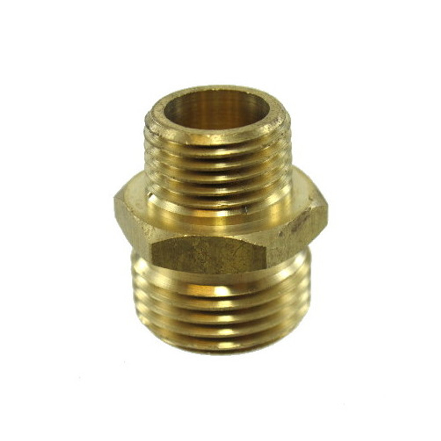 3/4" Male Hose X 1/2" Male Pipe Brass Fitting