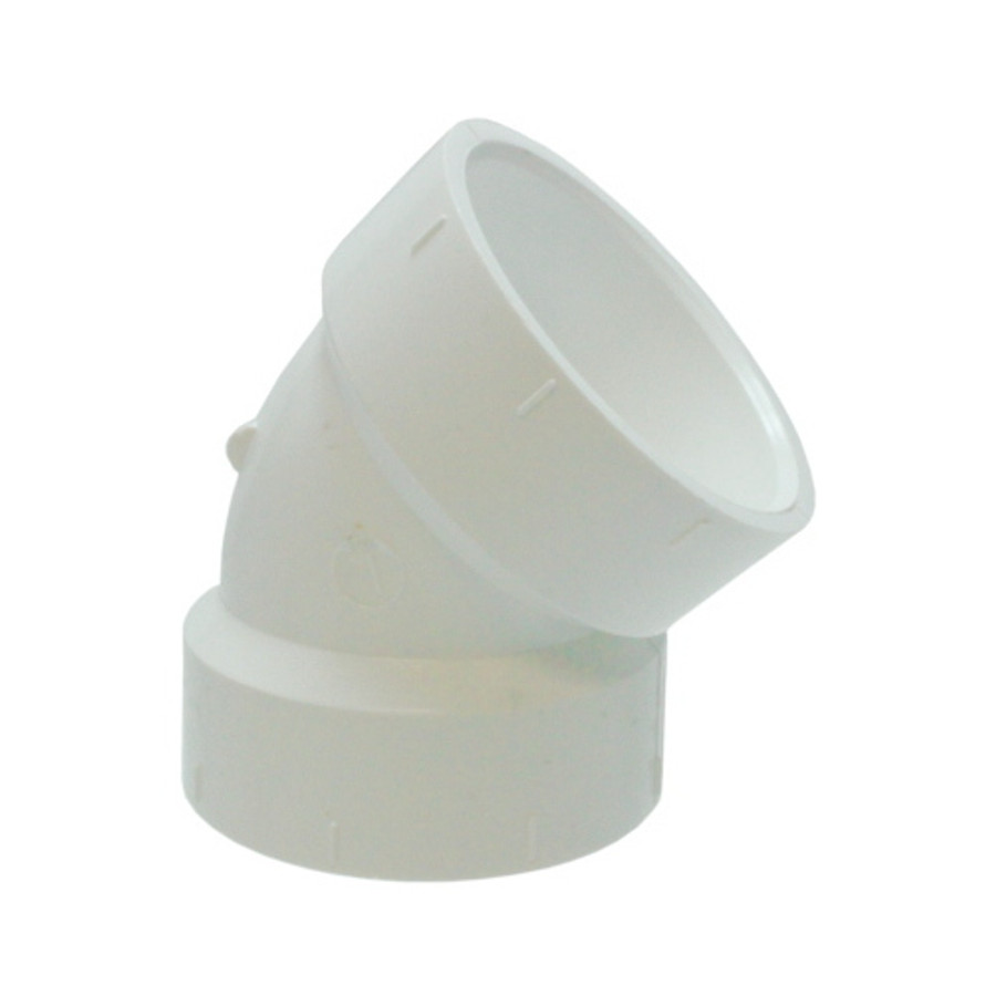 1-1/2" PVC Pipe 45 deg. Elbow (Slip X Slip)