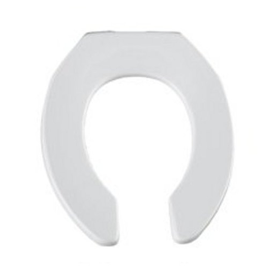 White Open Front Toilet Seat w/o Lid