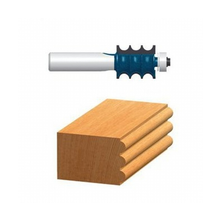 1/8" X 1" Carbide Tipped Multi-Bead / Reed Bit (1/2" Shank)