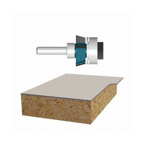 7/8" X 5/16" Carbide Tipped Four Flute Flush Laminate Trim Assembly (1/4" Shank)