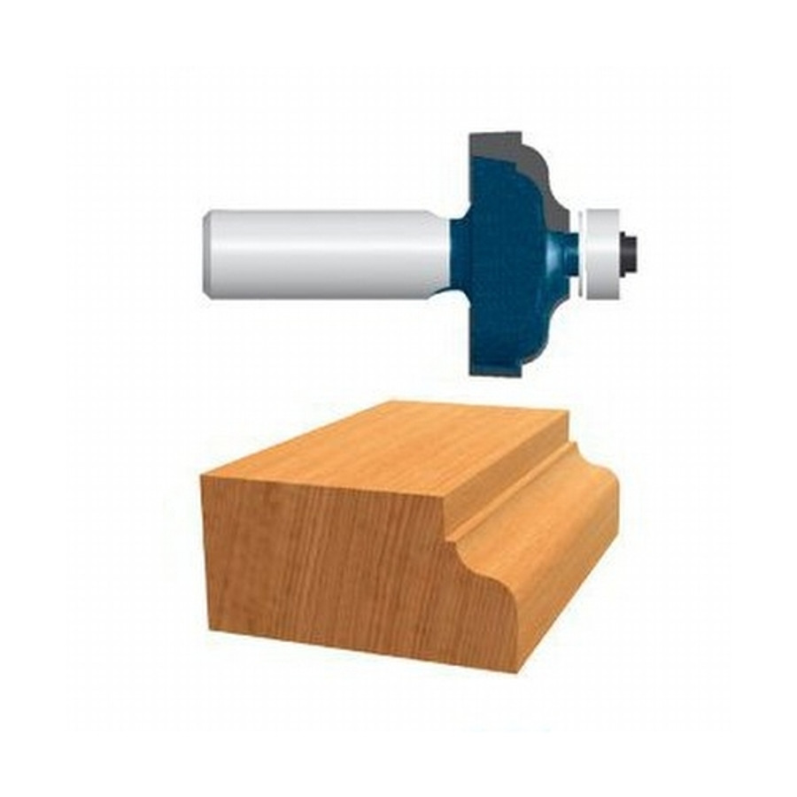 1-3/8" X 9/16" Carbide Tipped Ogee Bit w/ Fillet (1/4" Shank)