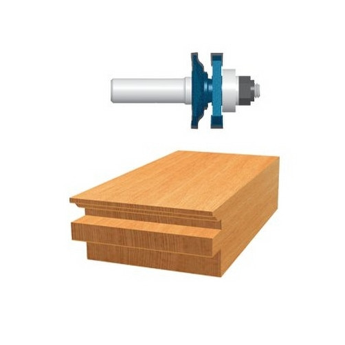 1-5/8" X 13/16" Carbide Tipped Ogee Rail Bit (1/2" Shank)