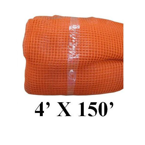 4' X 150' Fire Retardant Orange Safety Debris Netting