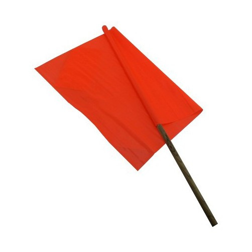 18" X 18" Orange Vinyl Safety Flag
