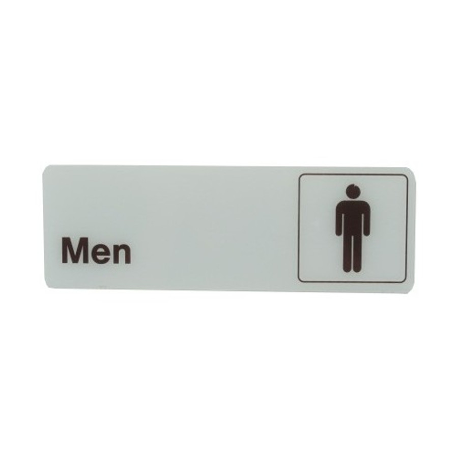 3" X 9" Deco "Men" Plastic Sign