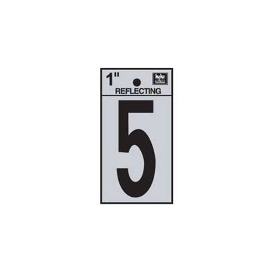 1" Reflective Number "5"