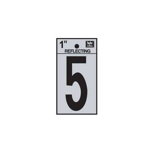 1" Reflective Number "5"