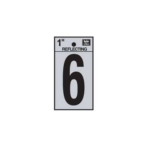 1" Reflective Number "6"