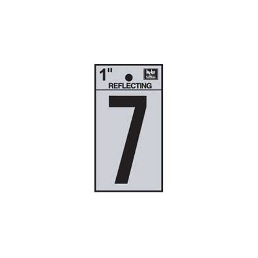 1" Reflective Number "7"