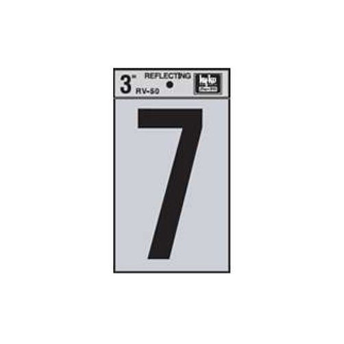 3" Reflective Number "7"