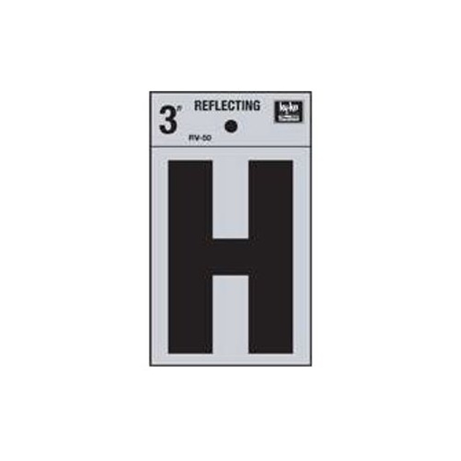 3" Reflective Letter "H"