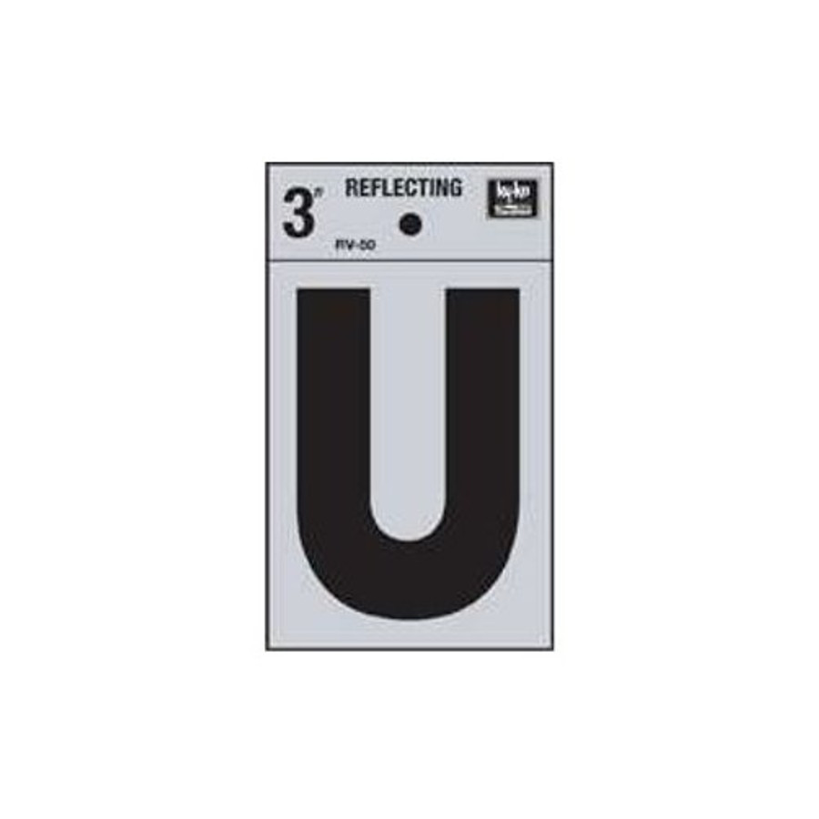 3" Reflective Letter "U"