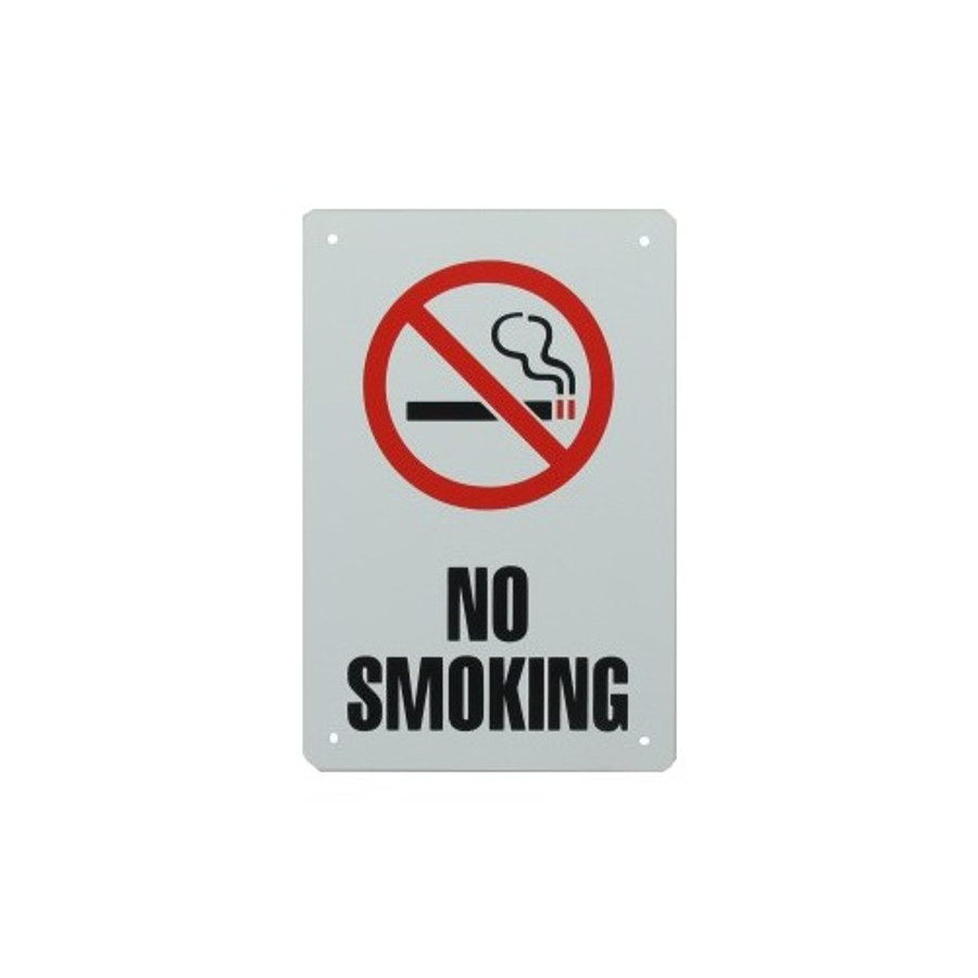 6" X 9" "No Smoking" Metal Sign