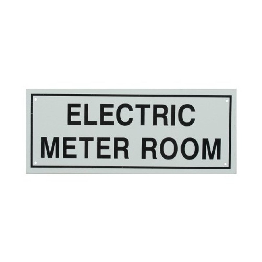 4" X 10" "Electric Meter Room" Metal Sign