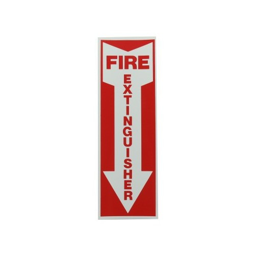 12" X 4" "Fire Extinguisher" Sticker