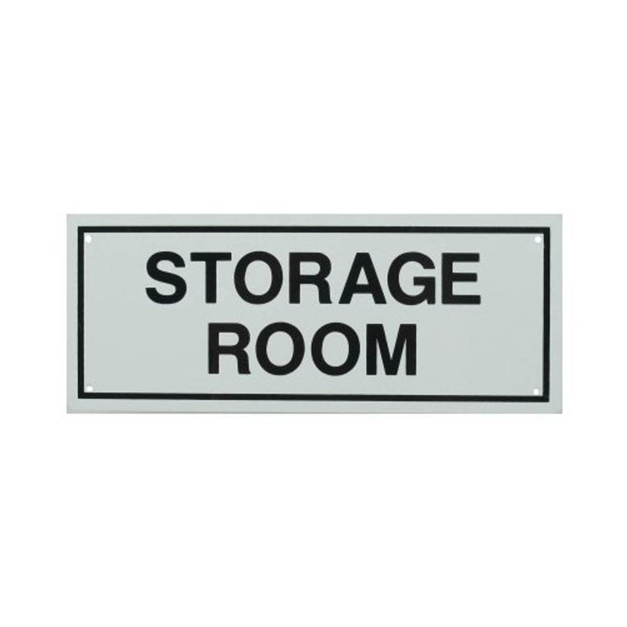 4" x 10" "Storage Room" Metal Sign
