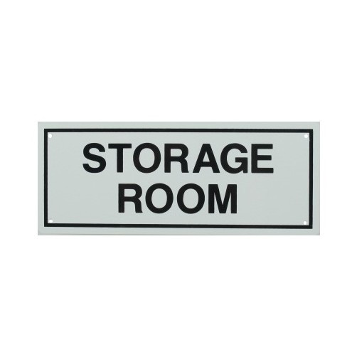 4" x 10" "Storage Room" Metal Sign