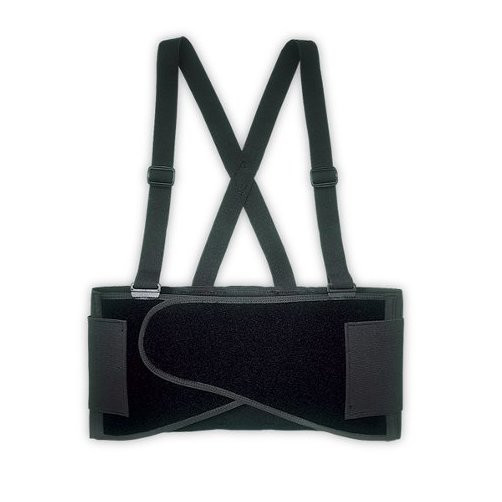 28" to 32" Waist Elastic Back Support Belt w/ Suspenders