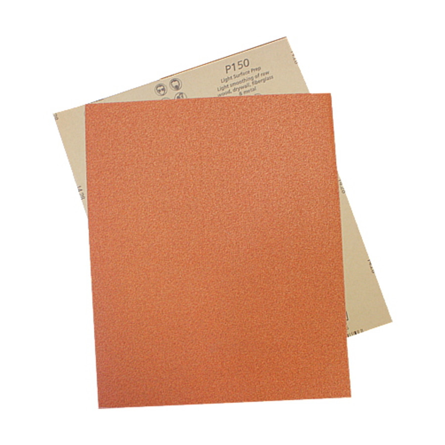 9" X 11" 150-Grit Garnet Sandpaper Sheet