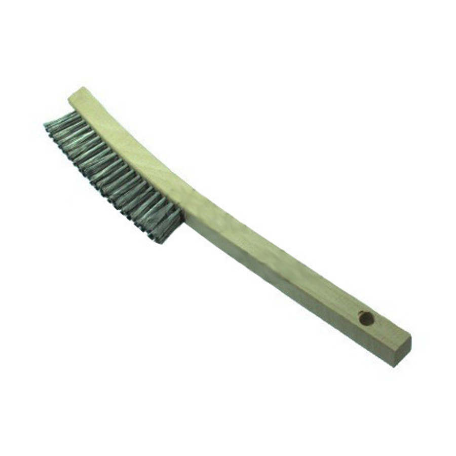 Long Handle Stainless Steel Wire Brush (3 X 19 Bristles)
