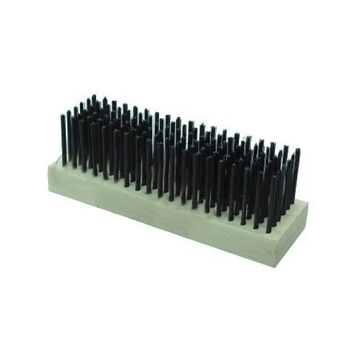 7-1/4" X 2-1/4" Carbon Steel Wire Block Brush (6 X 19 Bristles)