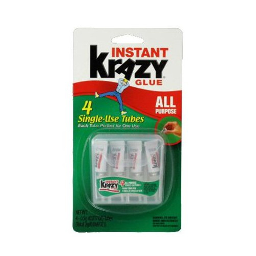 Single Use Krazy Glue Tubes (Pack of 4)