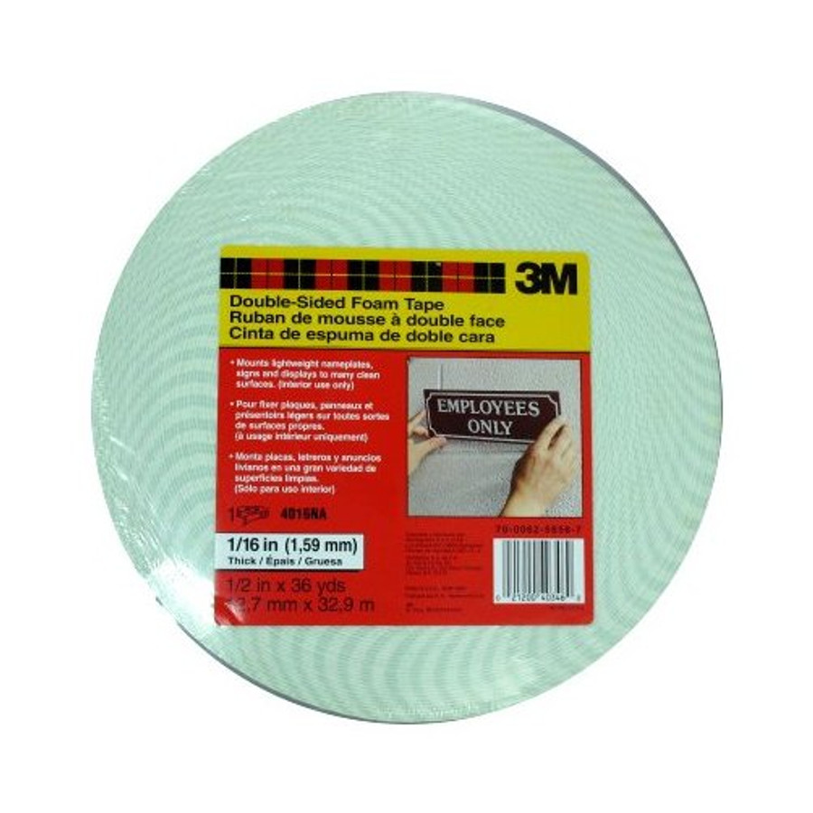 1/2" X 36 Yard Foam Mounting Tape (1/16" Thick)