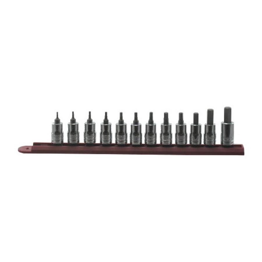 3/8" Drive - 12 Piece 1-16" to 3/8" Hex Bit Sockets Only