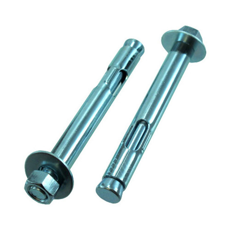 3/8" X 3" Zinc Plated Hex Head Sleeve Anchors (Box of 50)