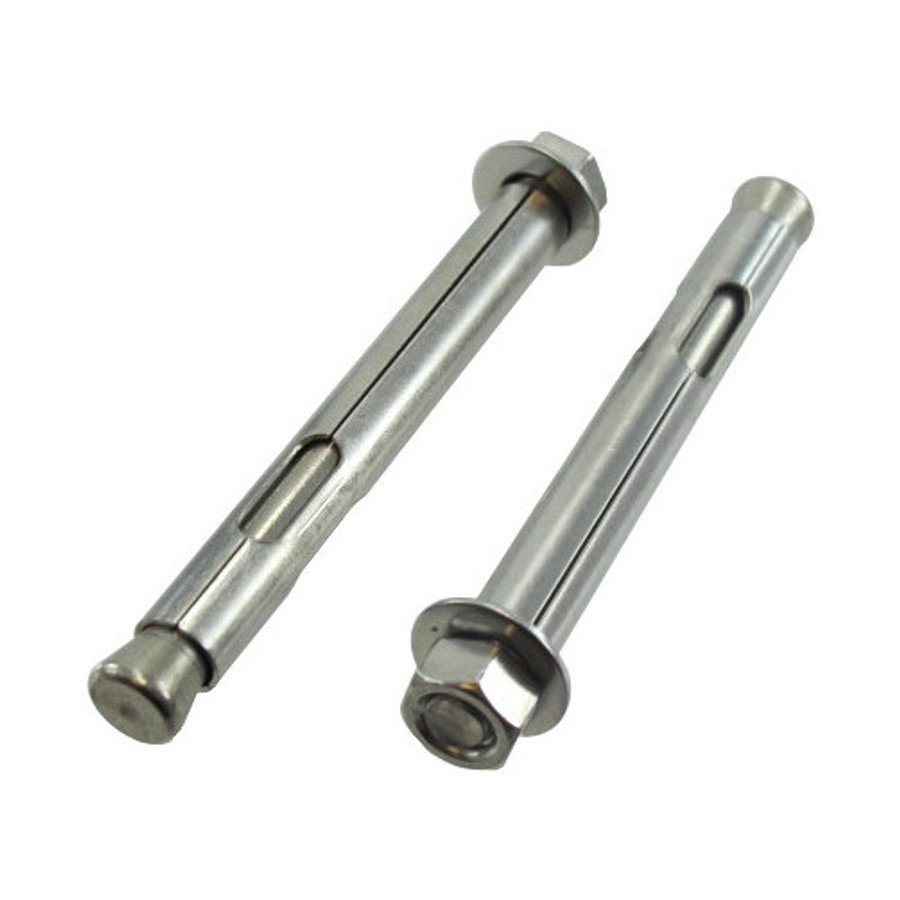 3/8" X 1-7/8" Stainless Steel Hex Head Sleeve Anchors (Box of 50)