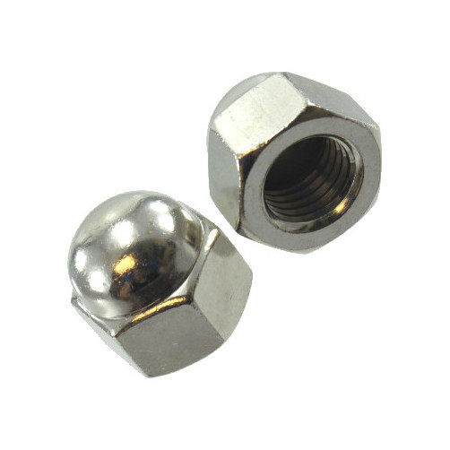 1/4"-20 Stainless Steel Cap Nuts (Pack of 12)