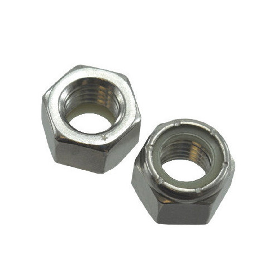 10 mm X 1.50-Pitch Stainless Steel Metric Elastic Stop Nuts (Pack of 12)