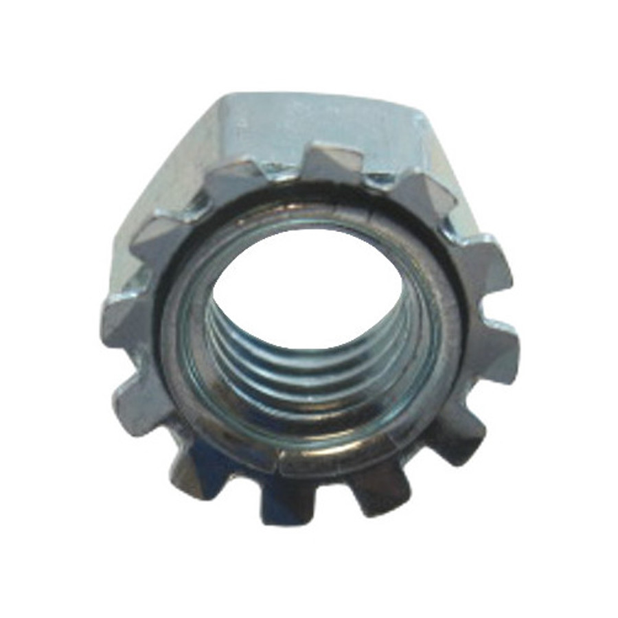 3/8"-16 Zinc Plated Kep Lock Nuts (Pack of 12)