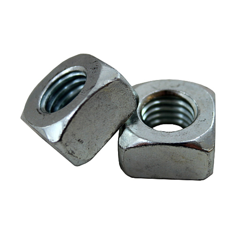 1/2"-13 Zinc Plated Square Nuts (Pack of 12)