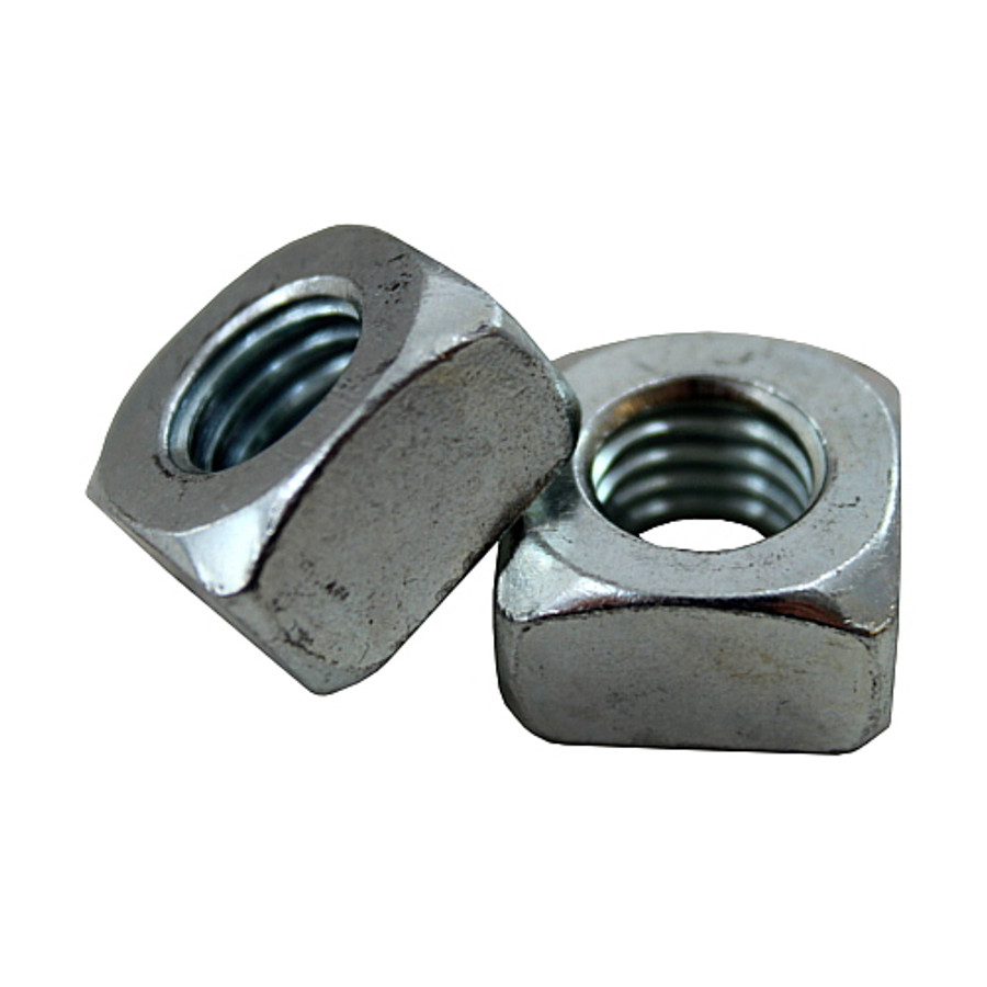 1/2"-13 Zinc Plated Square Nuts (Box of 100)