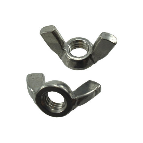 1/2"-13 Stainless Steel Wing Nuts (Box of 25)