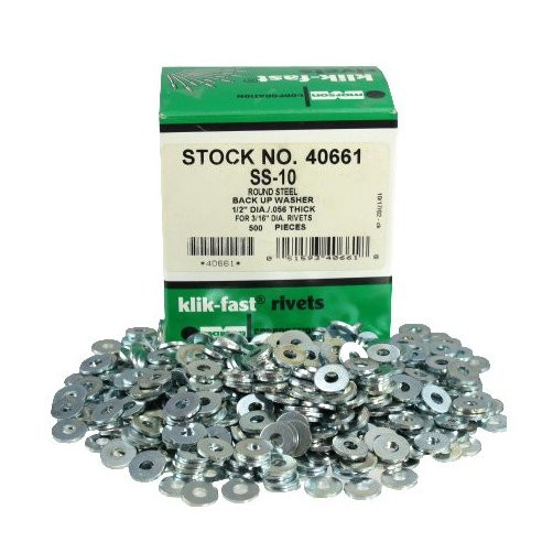 3/16" Steel Back-Up Washers (Box of 500)