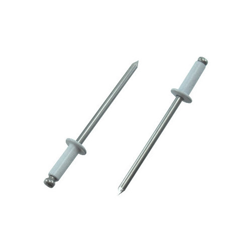 #42 (1/8" Dia.) White Aluminum Pop Rivets - Grip Range 1/16" to 1/8" (Pack of 500)