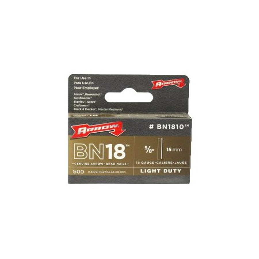 5/8" 18-Gauge Brown Brads For Arrow ET-100 Stapler (Pack of 1,000)