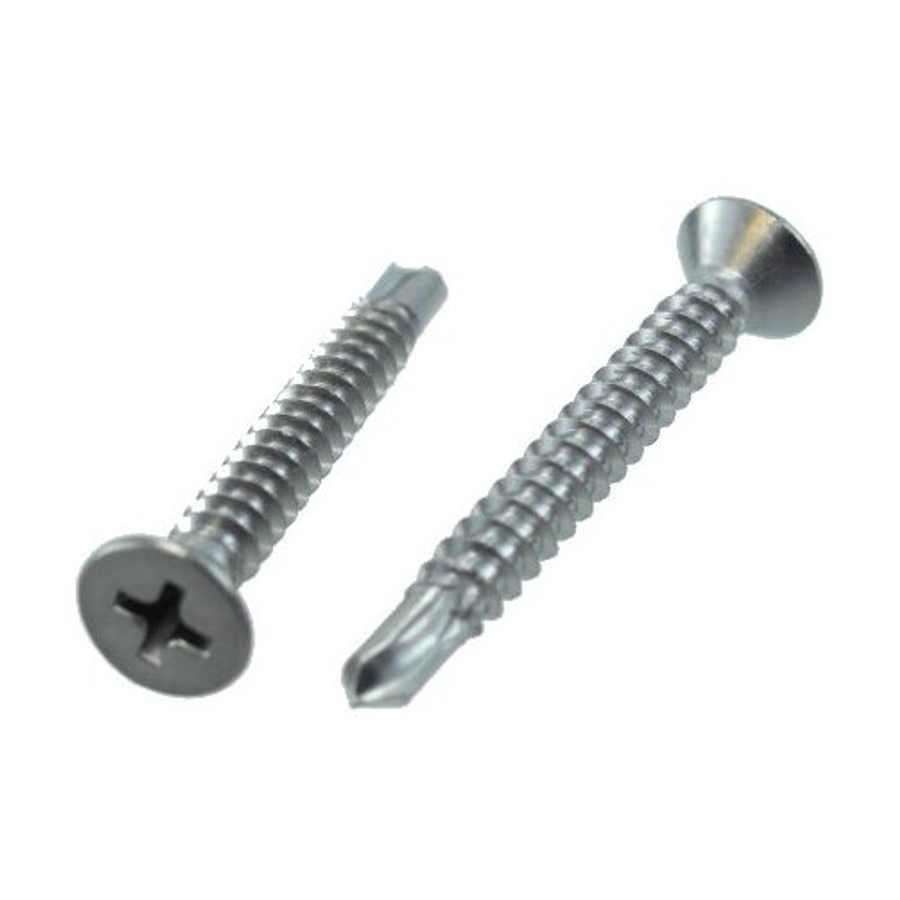 # 8 X 3/4" Stainless Steel Flat Head Phillips Drill & Tap Screws (Box of 100)