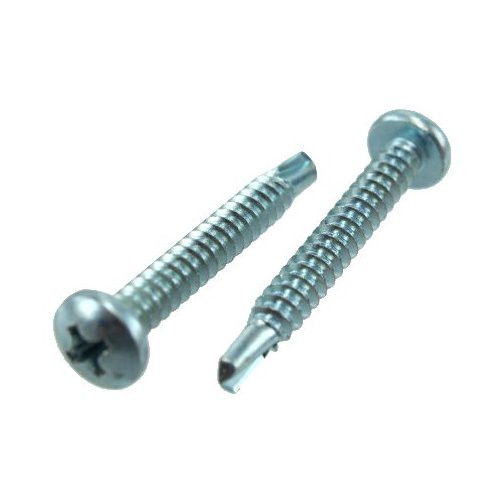 # 10 X 1/2" Zinc Plated Pan Head Phillips Drill & Tap Screws (Box of 100)