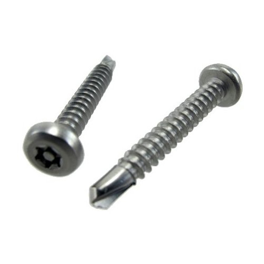 # 8 X 3/4" Stainless Steel Pan Head Tamperproof Torx Drill & Tap Screws (Box of 100)