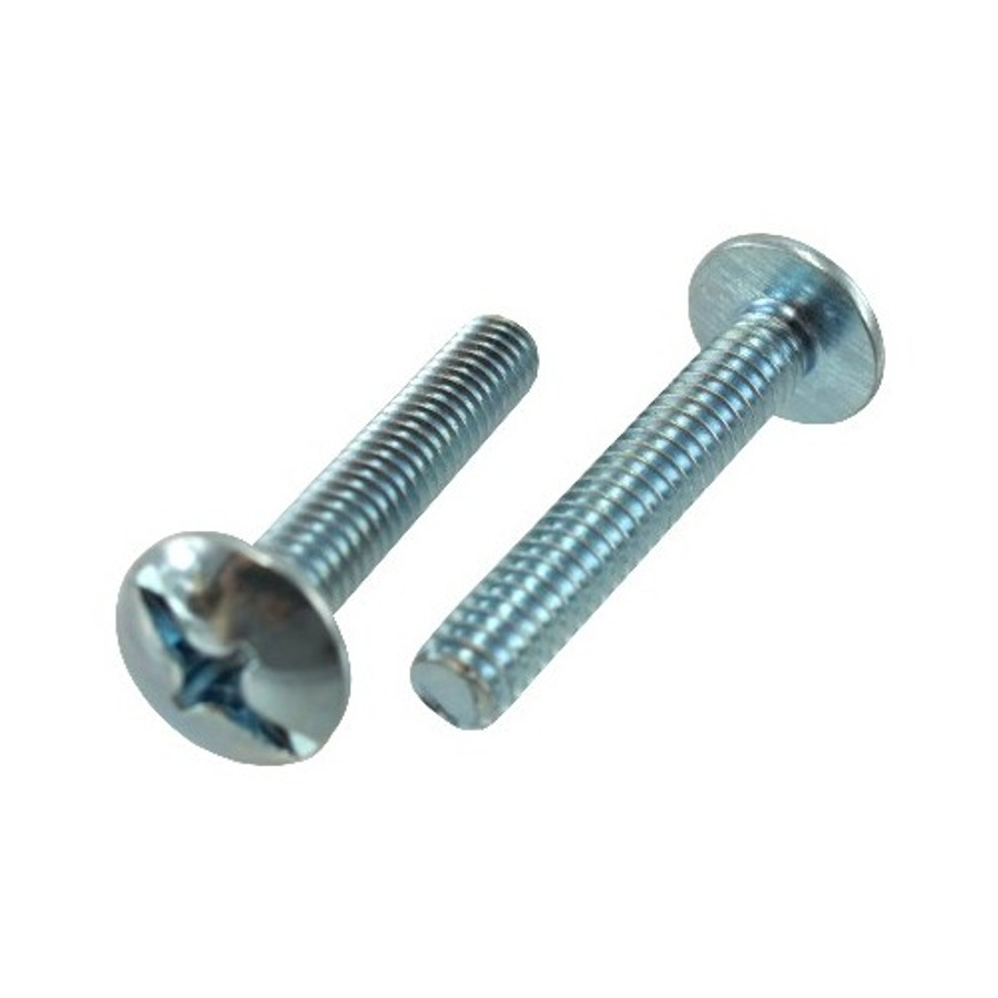 1/4"-20 X 1-1/4" Zinc Plated Truss Head Combo Machine Screws (Pack of 12)