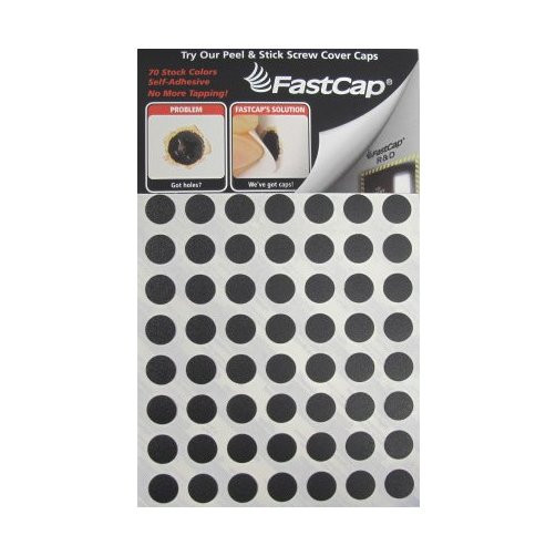 1/2" Black Solid PVC Screw Covers (Pack of 280)