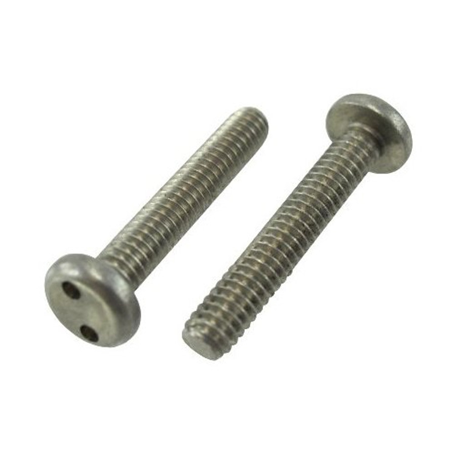 1/4"-20 X 1-1/2" Stainless Steel Pan Head Spanner Machine Screw (Quantity of 1)